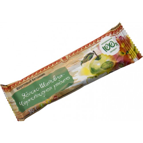 Купить Батончик фруктовый Яблоко-шиповник-черноплодная рябина  г. Волжский  