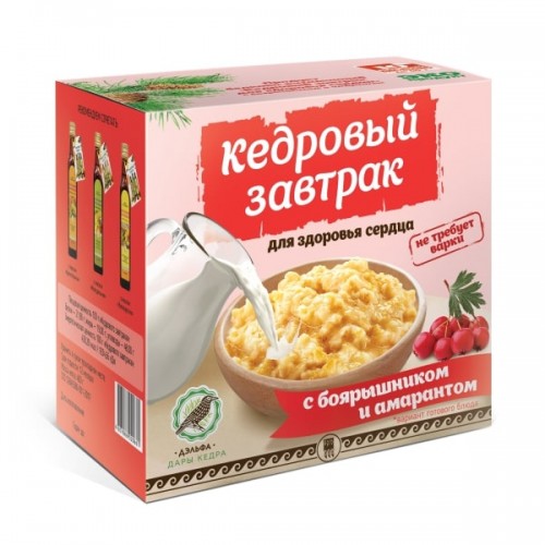 Завтрак кедровый для здоровья сердца с боярышником и амарантом  г. Волжский  